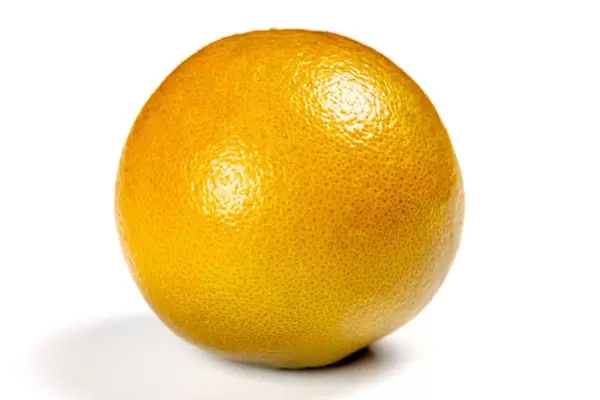 Fresh chocolate orange on white background (Flip 2020)