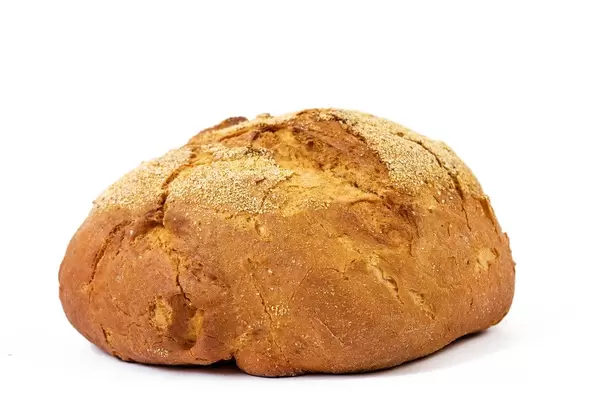 Fresh Corn Bread above white background (Flip 2019)