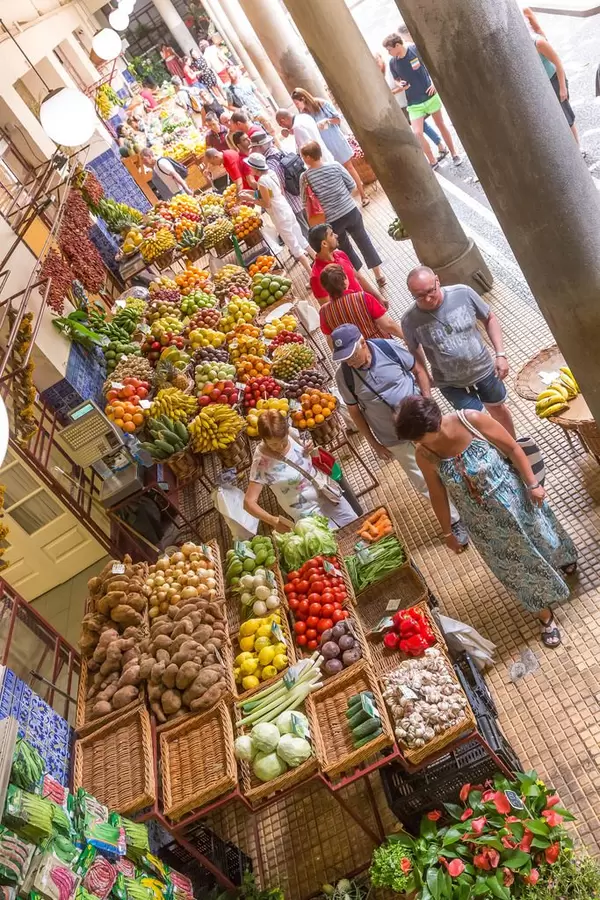 Fresh Fruits in Funchal: Mercado dos Lavradores in Funchal
