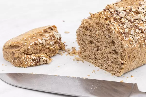 Fresh Homemade Bread sliced on the table