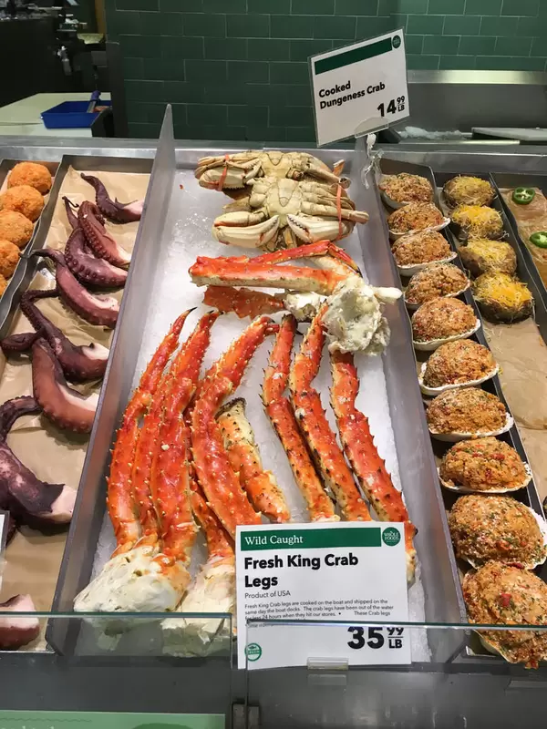 Fresh King Crab Legs at Whole Foods Market New York