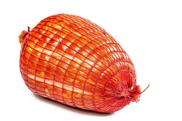 Fresh meat ham on white