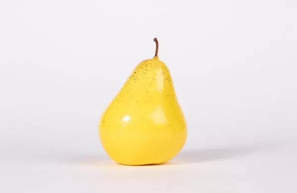 Fresh pear on white background