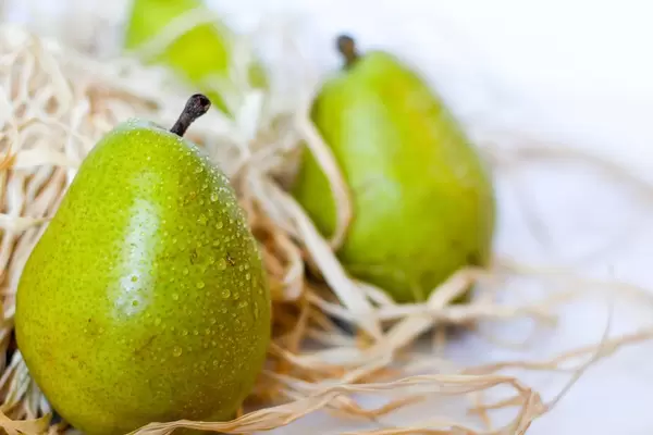 fresh pears close-up