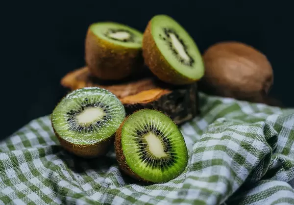 Fresh Pieces Of Kiwi