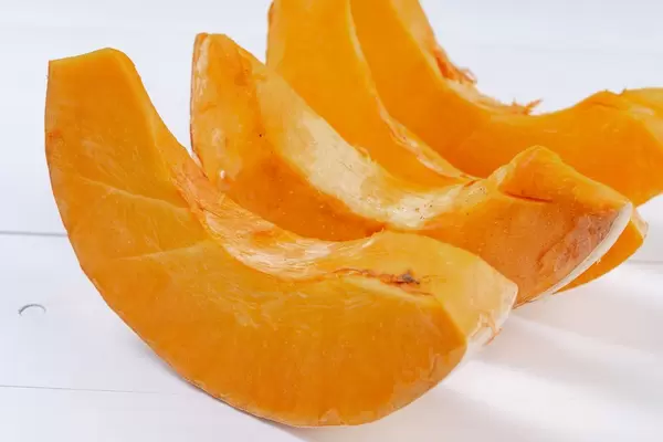 Fresh Raw sliced Pumpkin