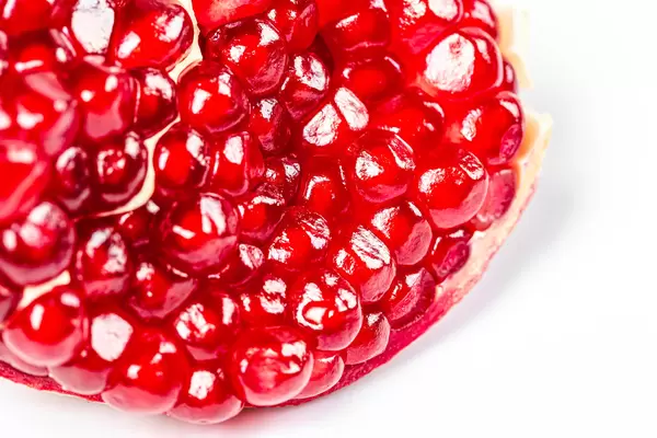 Fresh ripe pomegranate without peel, close-up