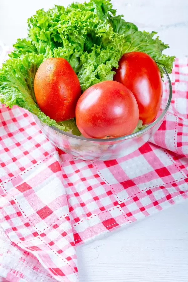 Fresh vegetables for salad