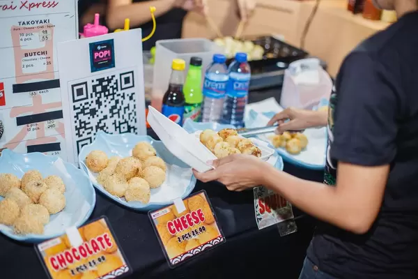 Fried balls with different fillings
