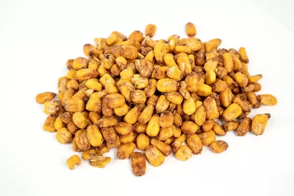 Fried Corn above white background