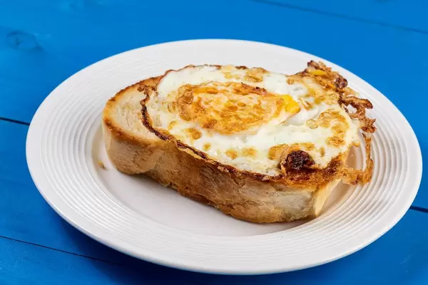 Fried Egg on the Toasted Bread