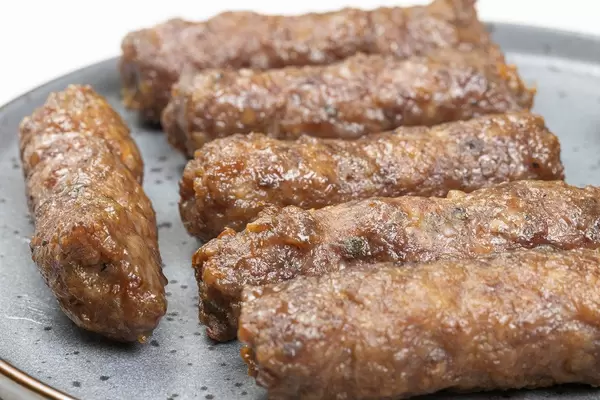 Fried Kebabs served on the plate