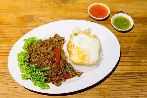Fried Minced Chicken with Rice