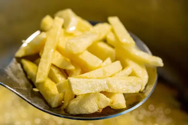 Fried potato. The concept of unhealthy food