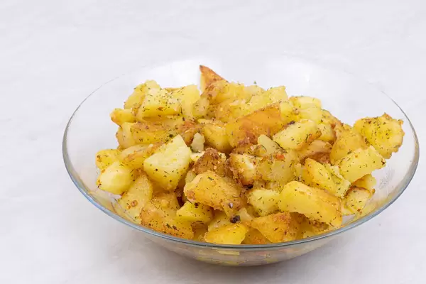 Fried Potatoes in the bowl