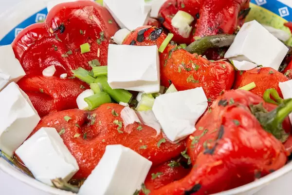 Fried Red Paprika and white Cheese (Flip 2019)