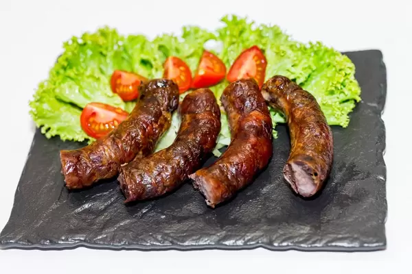 Fried sausages with vegetables  Flip 2019