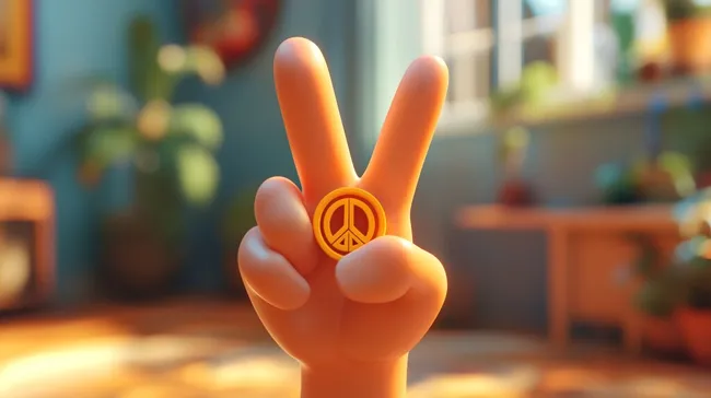 Friedenssymbol in Handgeste - kostenloses Stockfoto