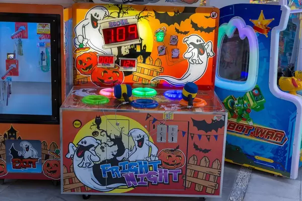 Fright night whack-a-mole machine