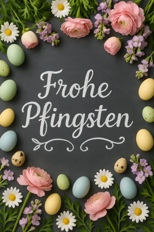 Frisch arrangierter Osterblustrauss auf Tafel