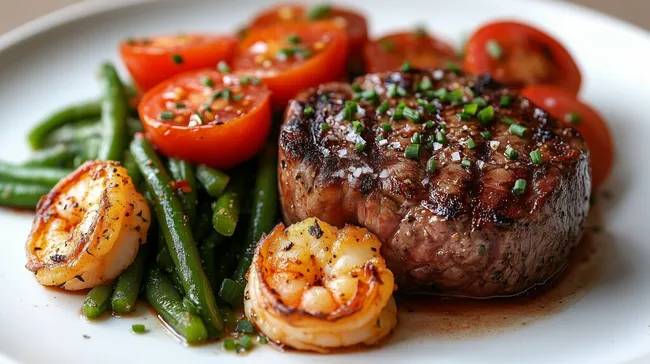 Frisch gegrillt: Saftiges Filetsteak mit Gemüsevariation