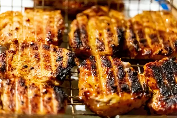 Frisch gegrilltes Fleisch