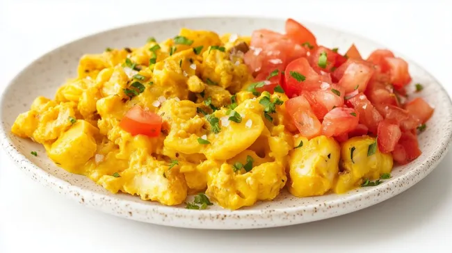 Frisch zubereiteter jamaikanischer Ackee und Saltfisch