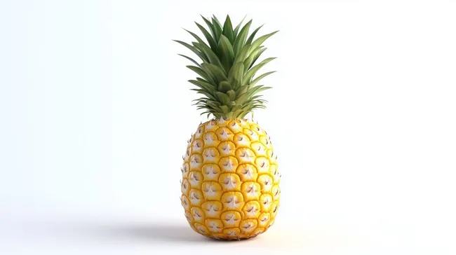Frische Ananas auf weißem Hintergrund
