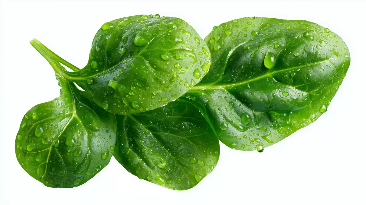 Frische Blätter voller Tau-Tropfen