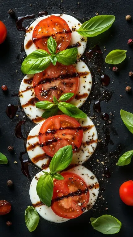 Frische Caprese mit mediterranen Aromen