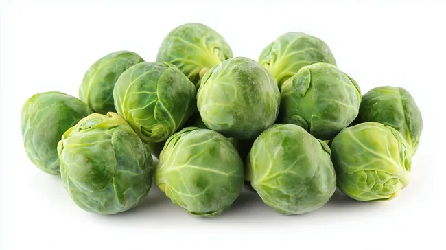 Frische grüne Rosenkohl-Gemüsekugeln