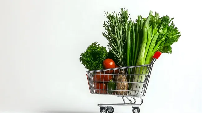 Frische Grüne Zutaten für gesunde Ernährung