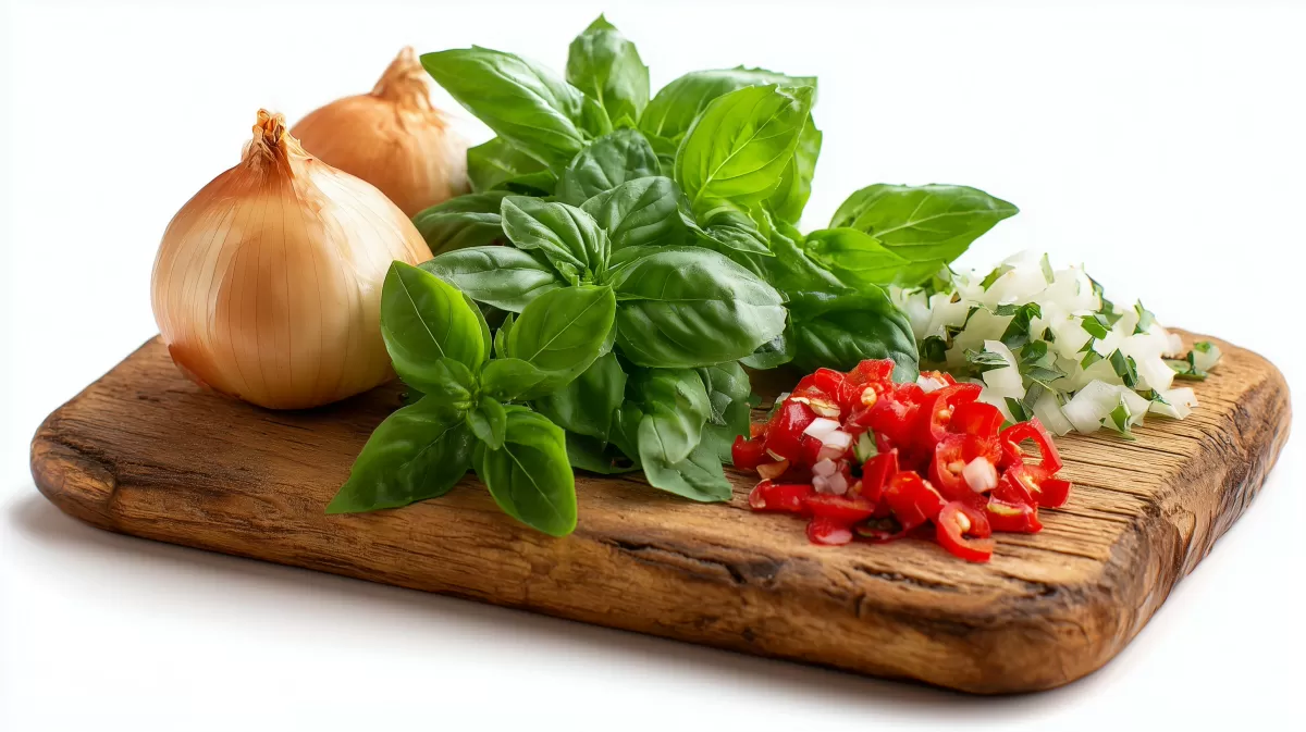 Frische Kräuter und Gemüse für leckeres Kochen