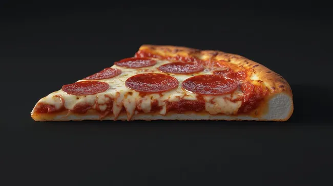 Frische New-York-Style-Pizza mit Peperoni und Käse