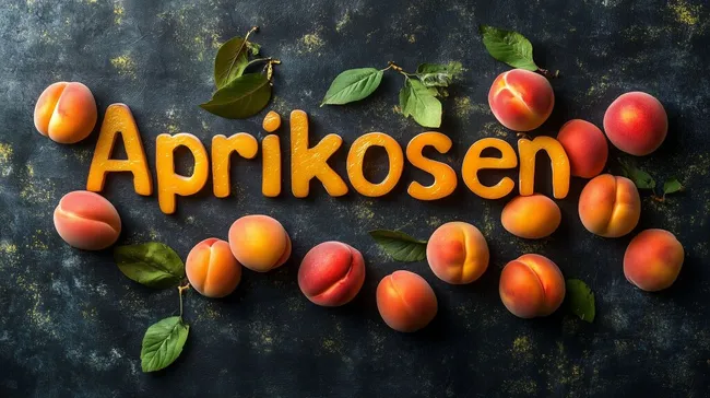 Frischer Aprikosenhintergrund mit Früchten und Blättern