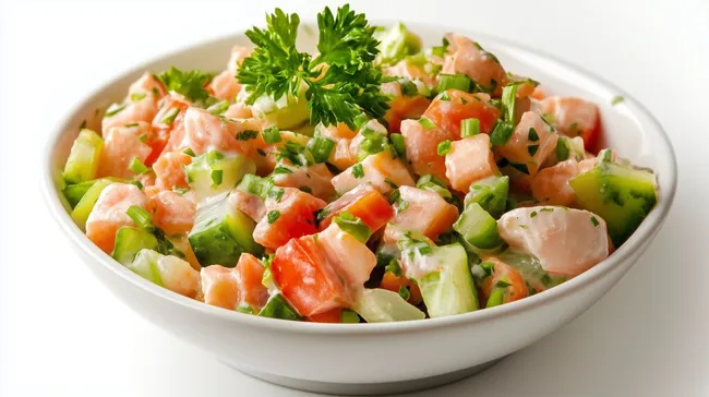 Frischer Bahamischer Conch-Salat mit knackigem Gemüse