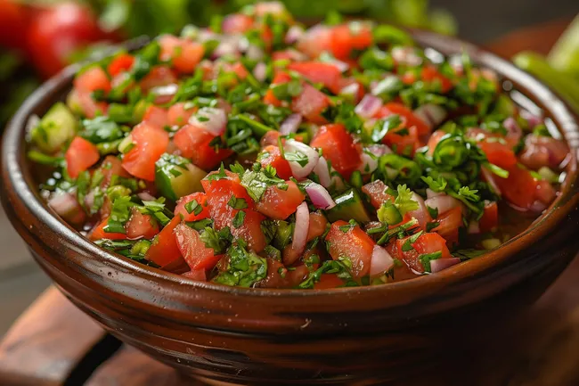 Frischer Gemüsesalat in einer Schüssel