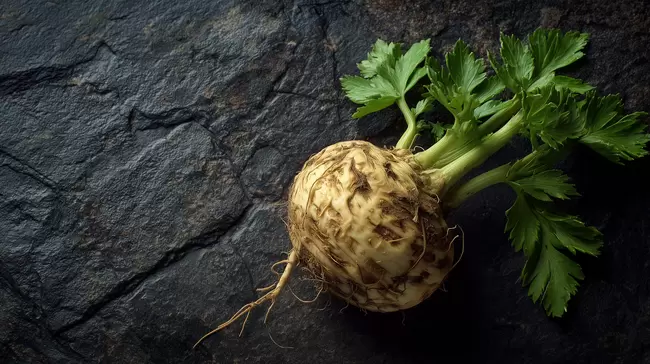 Frischer Sellerie auf Schiefer