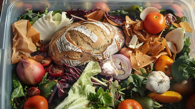Frischer Tomatensalat in rustikaler Holzschale