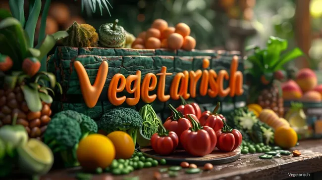 Frisches Obst und Gemüse in rustikaler Präsentation