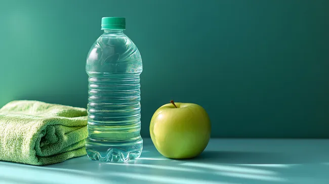 Frisches Obst und Wasser - Gesunder Lebensstil