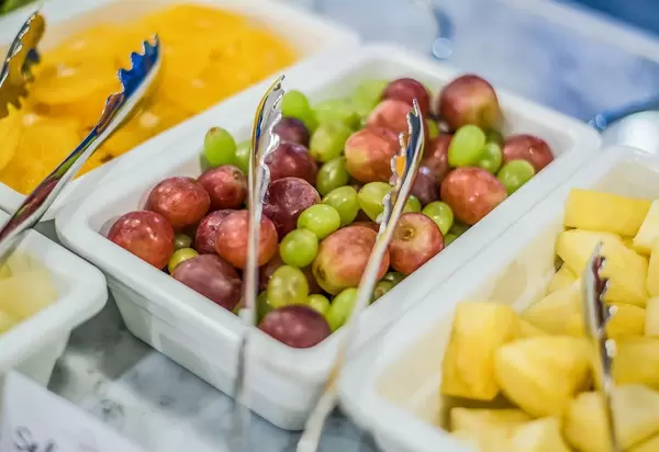 Frisches Obst zum Frühstück im Hotel
