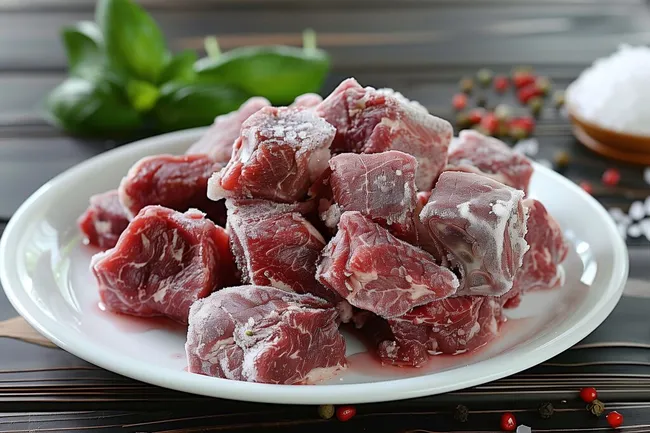 Frisches Rindfleisch für die Zubereitung