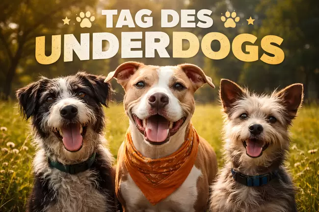 Tag des Underdogs am 17. Dezember — Fröhliche Hunde