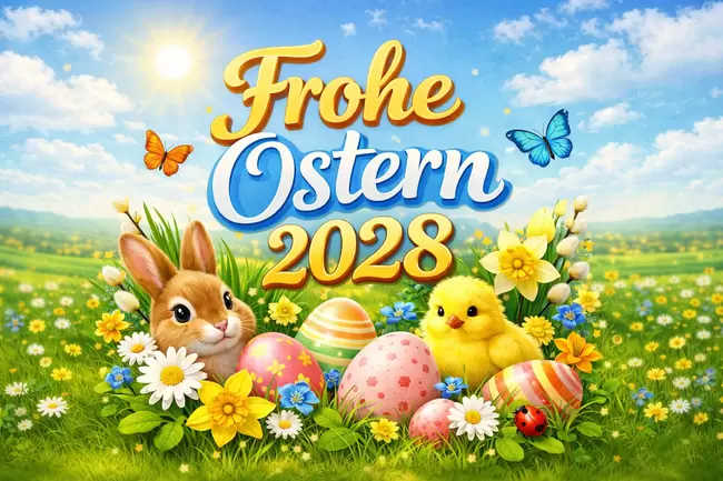 Frohe Ostern 2028
