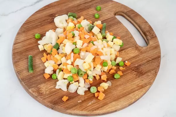 Frozen Vegetables ready for cooking