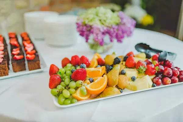 Fruit Plate Of Strawberries, Pineapple,Oranges and Grapes (Flip 2019)