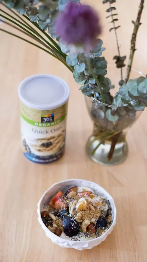 Fruit salad with organic quick oats by 365 Everyday Value