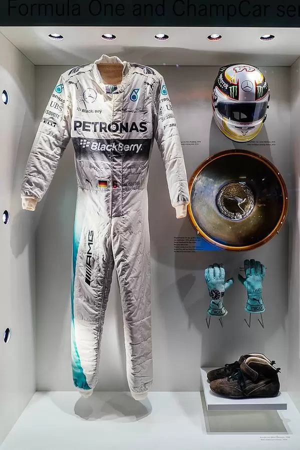 Full racing equipment of F1 world champion Nico Rosberg