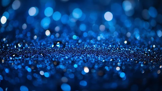 Funkelndes Blau-Bokeh-Hintergrundbild für Design
